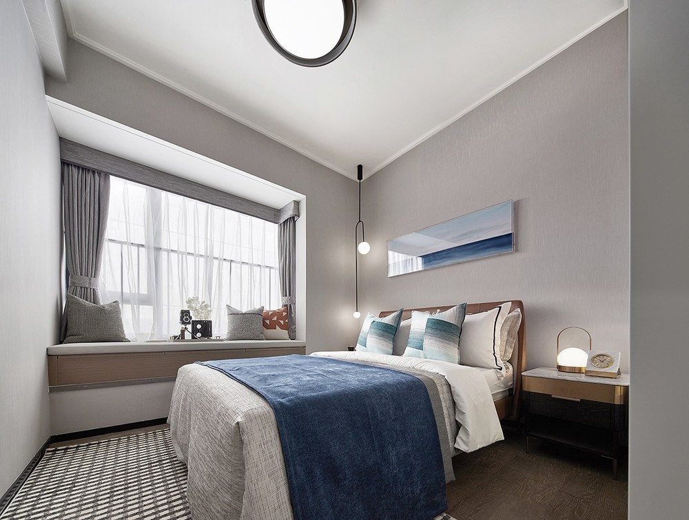 现代简约风格室内家装案例效果图-次卧 现代简约风格室内家装案例效果图-次卧