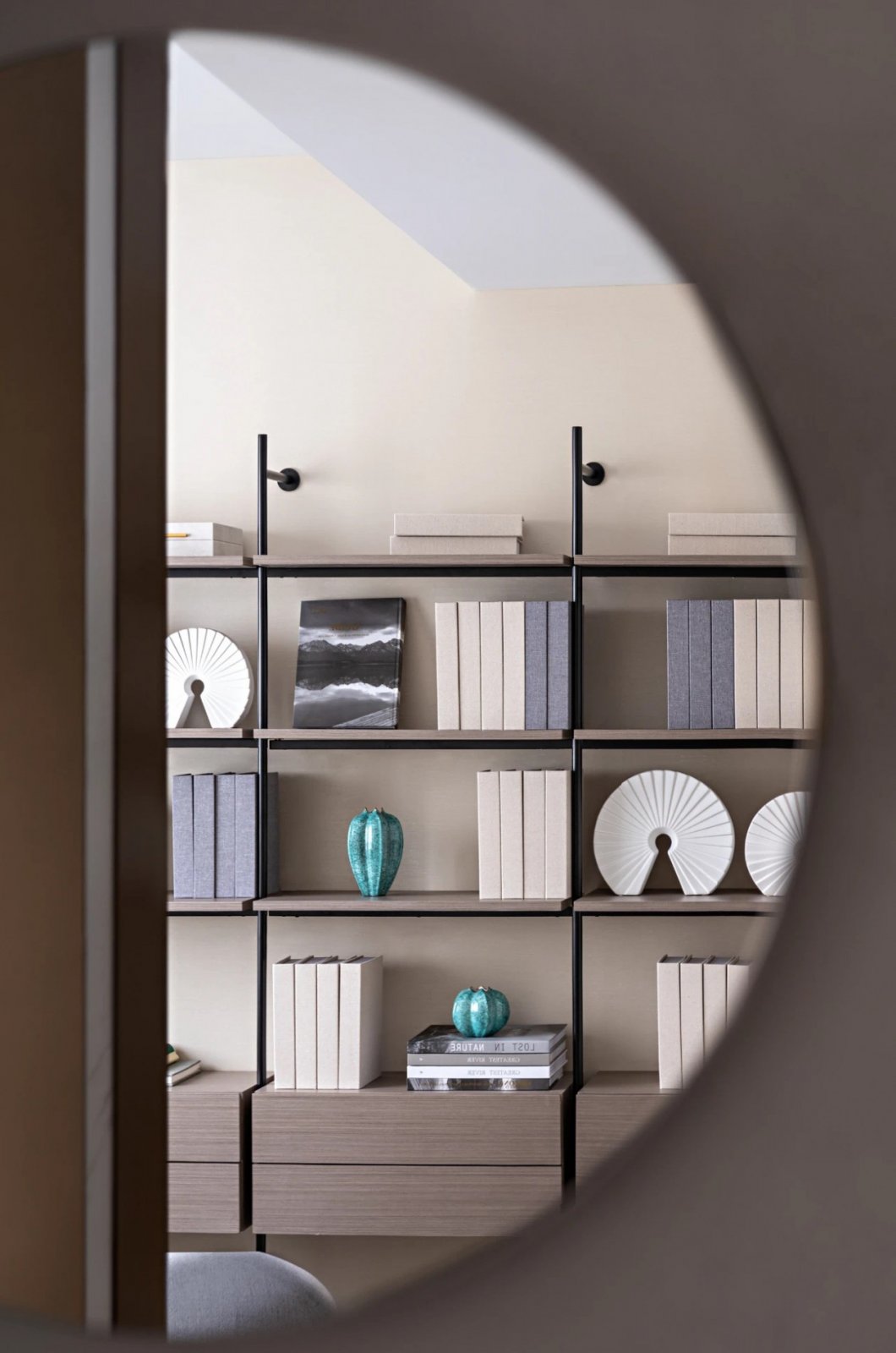 新中式风格家装设计室内装修效果图-书房