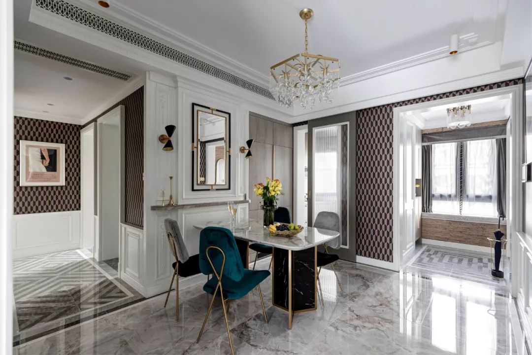 装修案例轻奢风格室内装修效果图-餐厅 装修案例轻奢风格室内装修效果图-餐厅